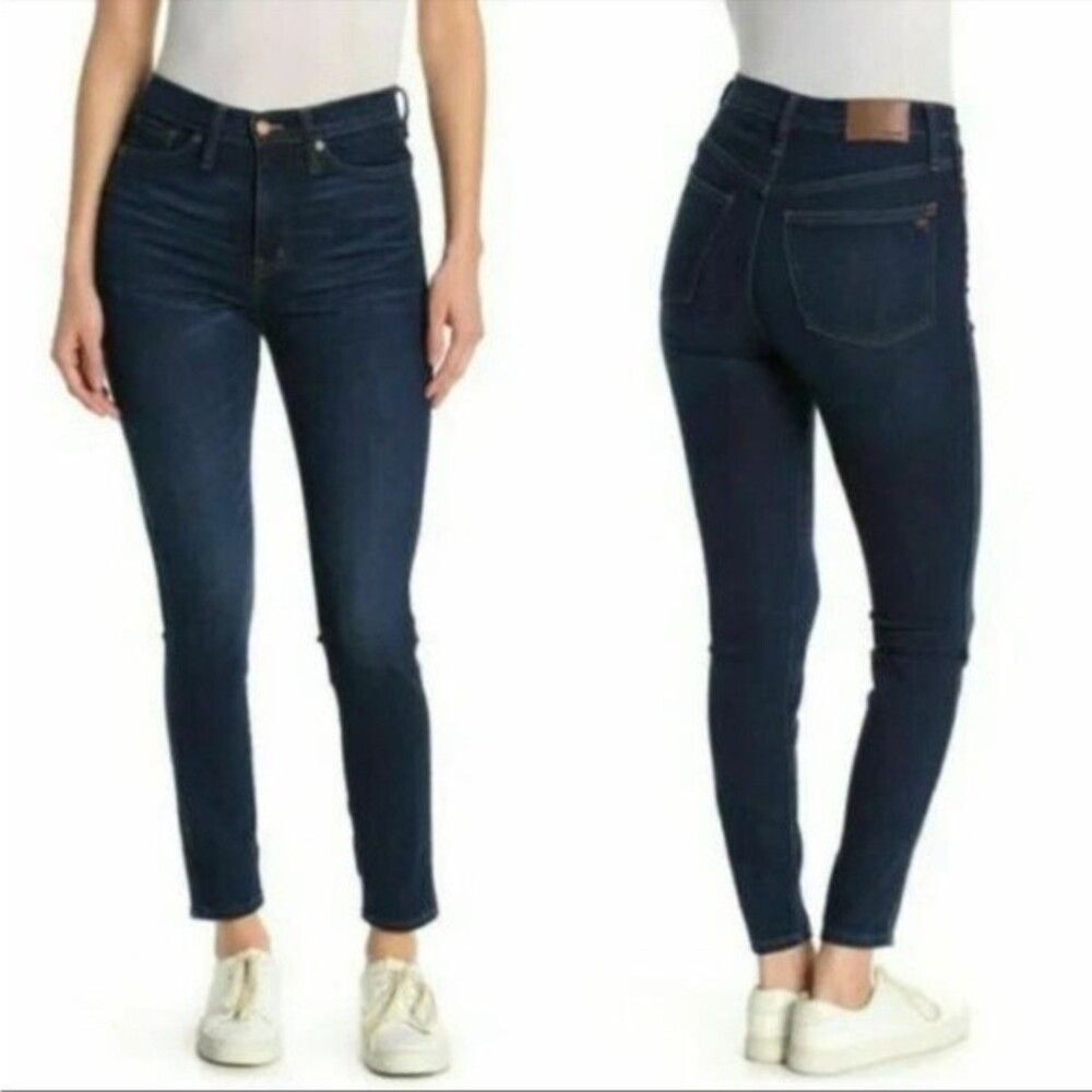 Madewell 10 “ High Rise Skinny Jeans in Lynchburg Wash 28 NWT